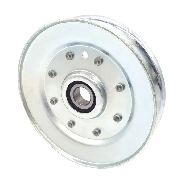 Terre Products V-Groove Idler Pulley - 5'' Dia.- 5/8'' Bore - Steel 35500063
